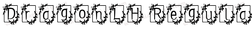 DragonLH Regular 语言英文字体转换